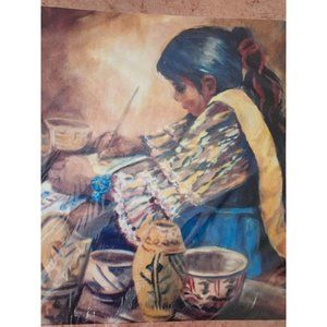 Native American Collection GJ Bly #9 Wall Art 13.5" x 14 7/8"